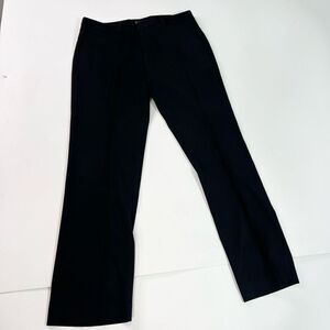 Kenneth Cole Reaction Trouser Mens 33/32 Black Straight Casual Dress Pants